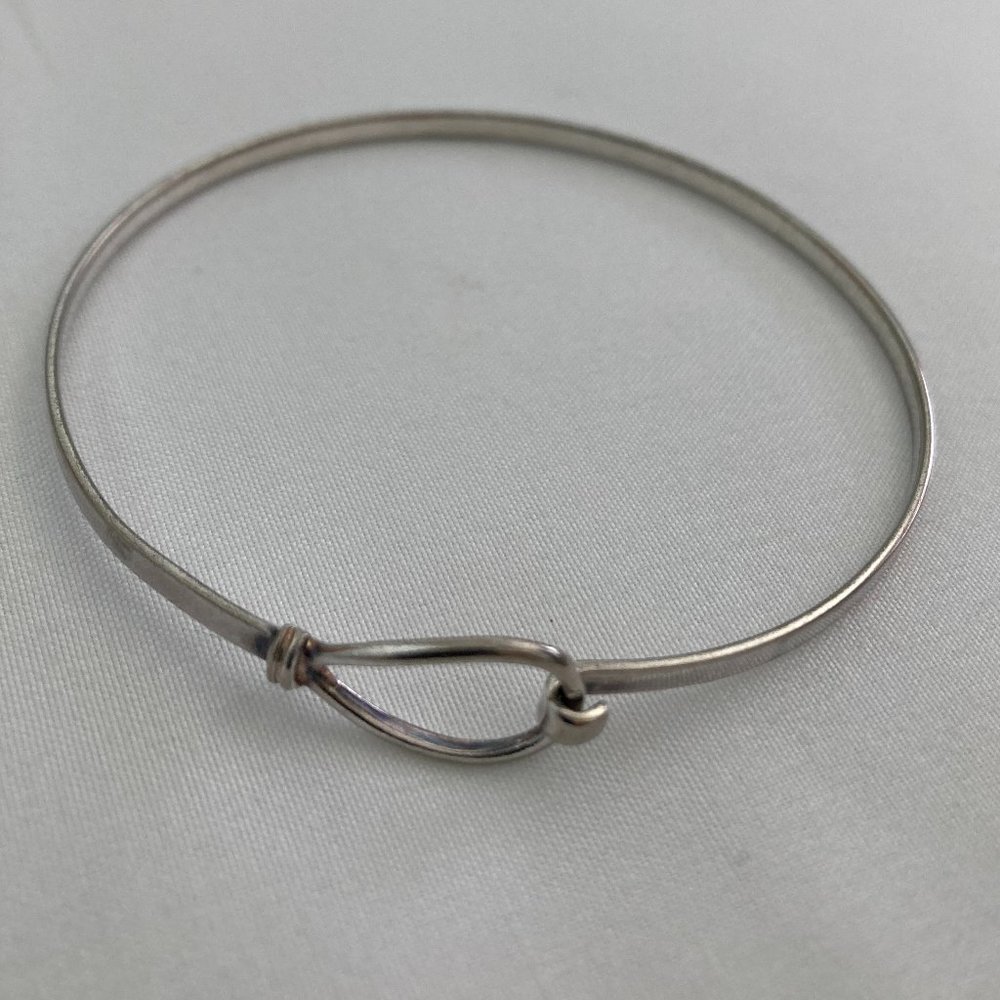 925 Sliver Bracelet  - front hook clasp